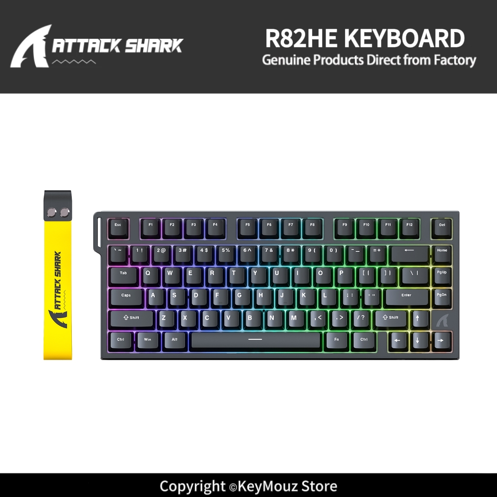 Gaming Keyboard Hot Swappable - Teclado Mecânico com Fio ATTACK SHARK