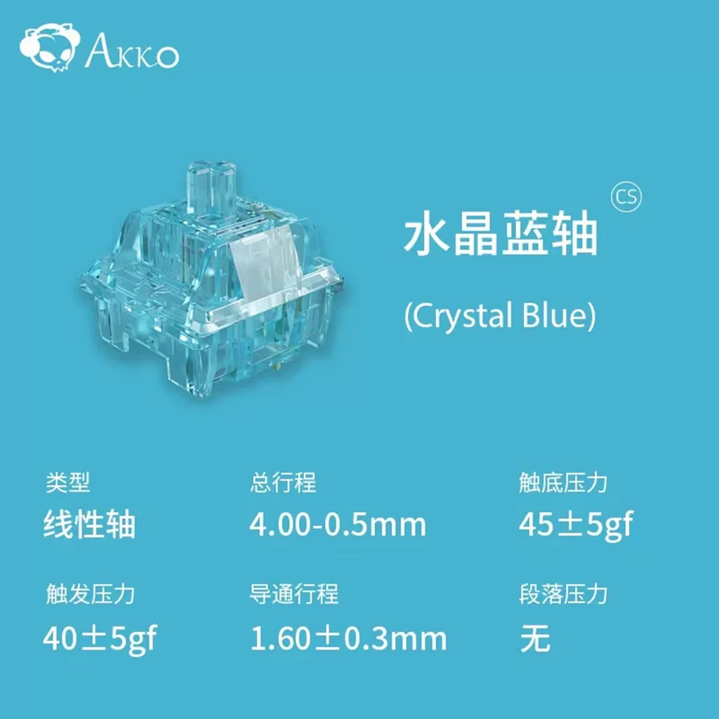 Keyboard Gaming Blue Switch - Akko cristal v3 interruptor vinho vermelho