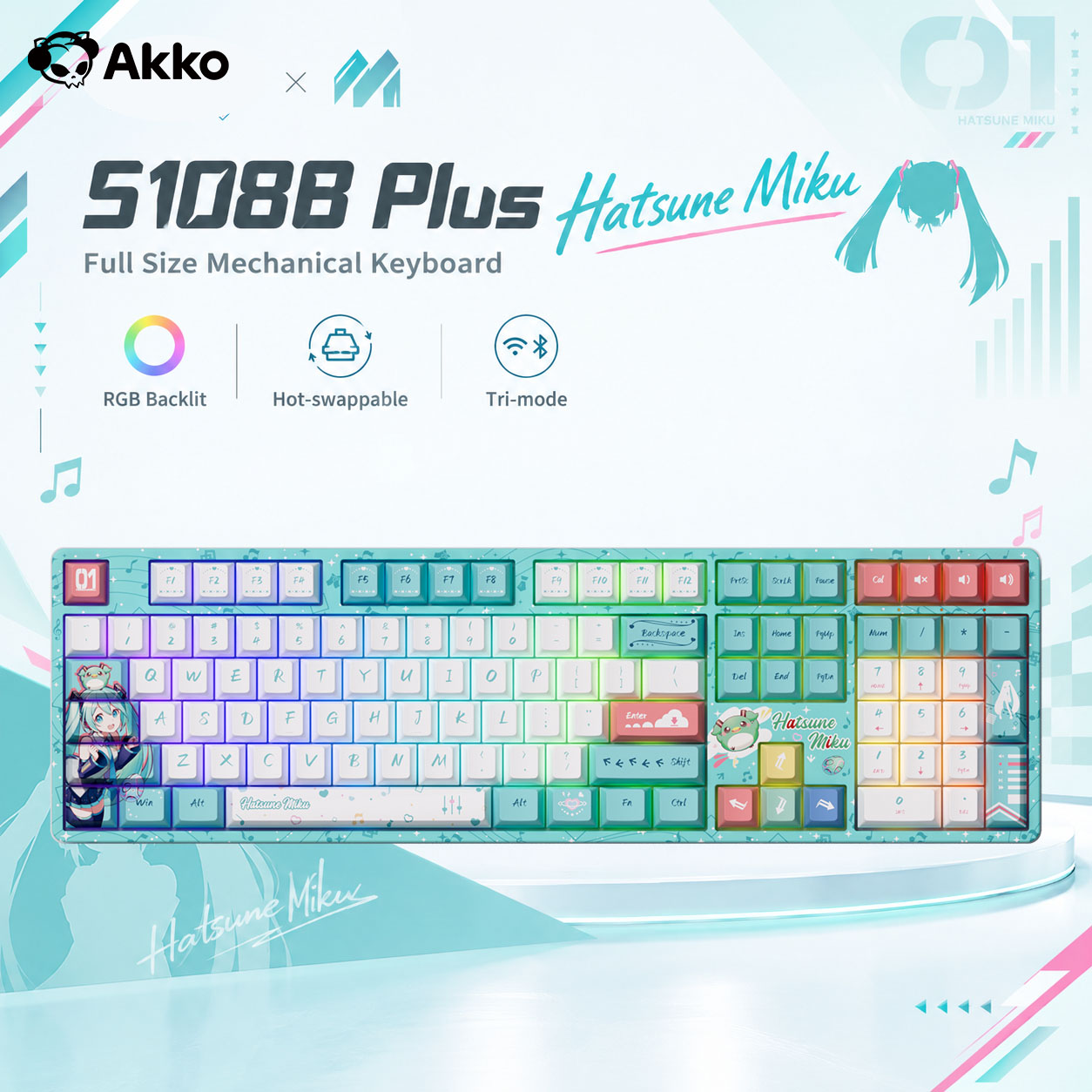 Teclado mecânico sem fio Akko  - Gaming Keyboard Hot Swappable avaliação e preço