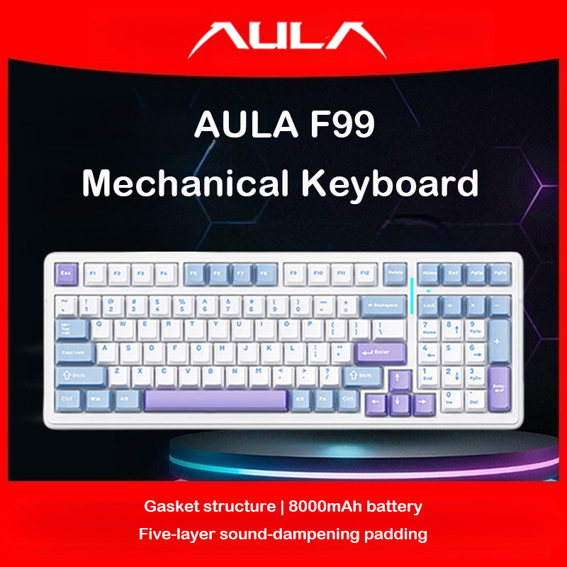 Teclado Mecânico AULA F99, Mod - Gaming Keyboard Nearby avaliação e preço