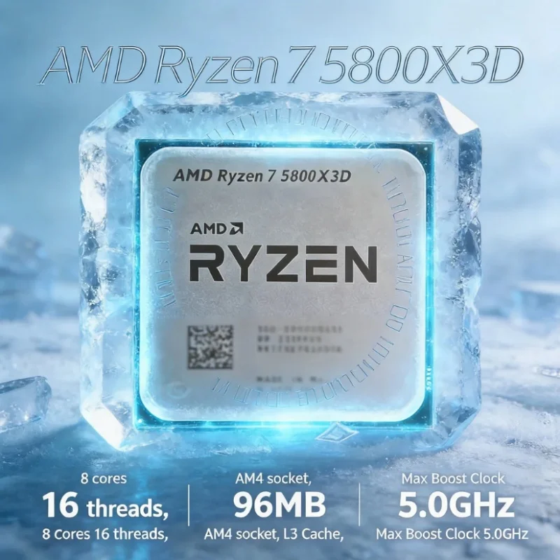 Processador AMD Ryzen 7 5800X3 - Amd Cpu Ryzen 7 avaliação e preço